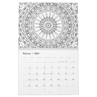 Calendar, coloring book, coloring books calendar | Zazzle