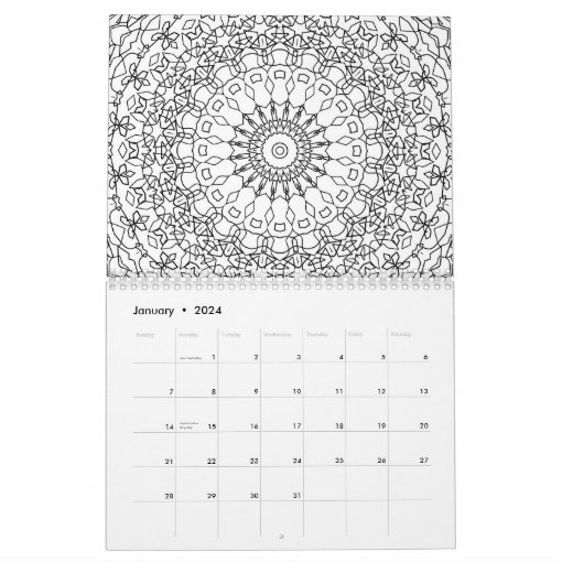 Calendar, coloring book, coloring books calendar | Zazzle