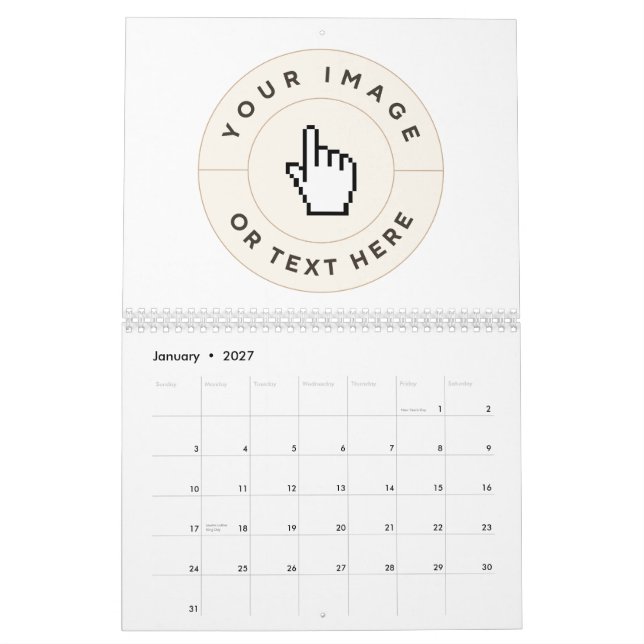 Calendar - Custom (add image/text) (Jan 2027)