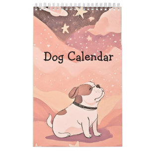 Calendar cute bulldog