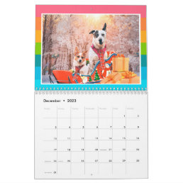 Calendar Cute Dogs &amp; Dinosaurs