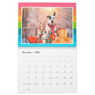 Calendar Cute Dogs & Dinosaurs