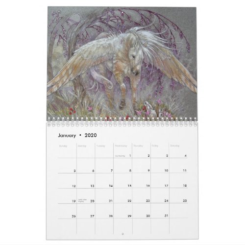 Calendar __ Fantasy Horses