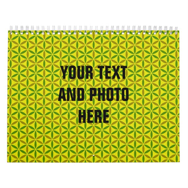 Calendar Flower of Life - stamp pattern - BG 3 (Cover)