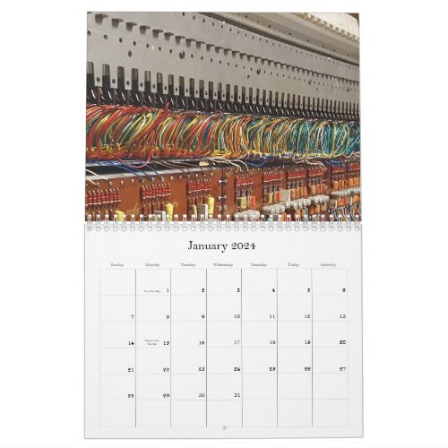 Calendar for the electronics person