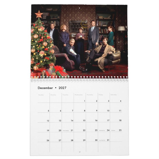 Calendar for true detective fans (Dec 2027)