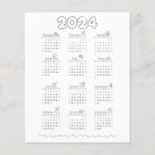 Calendar for year 2024 (Front)
