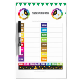 Calendar for your routines dry erase board