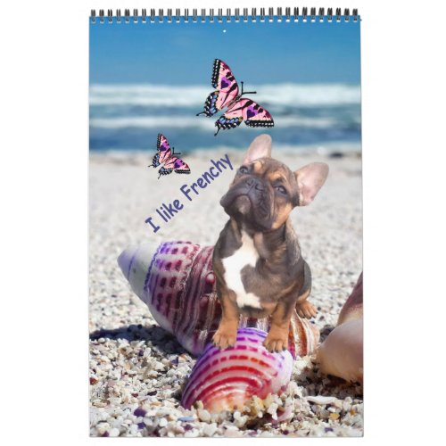 Calendar French Bulldogge great photo collection