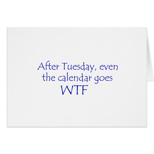 Calendar goes wtf (Front Horizontal)