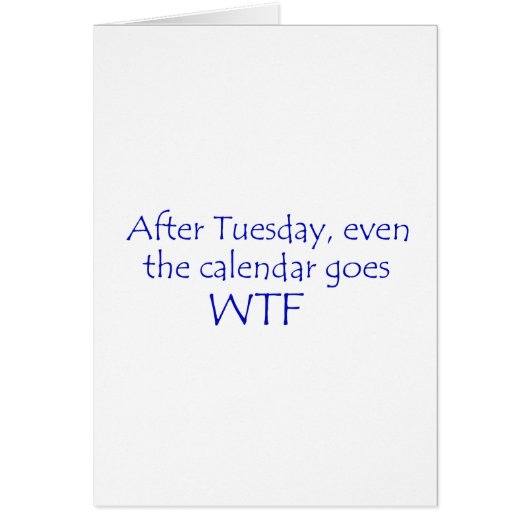 Calendar goes wtf cards (Front)