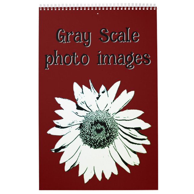 Calendar - Gray Scale Photo Images (Cover)