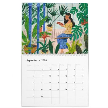 Calendar Illustration Caroline Bonne Müller by CartitaDesign at Zazzle