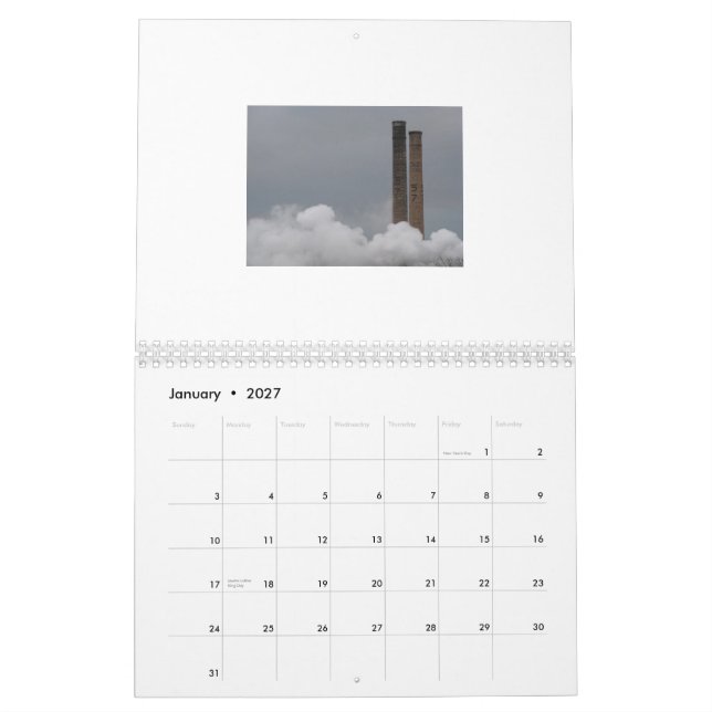 Calendar: Industrial Pittsburgh Calendar (Jan 2027)