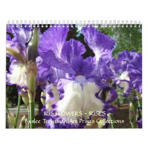 CALENDAR Irises Calendar Iris Flowers