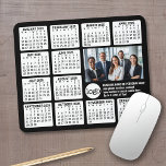 Calendar - logo, photo business mouse pad<br><div class="desc">A logo and photo collage with a calendar and room to add a few lines of text. A fun item for the New Year to use as a company giveaway. Add 1 group office photo to this design.</div>