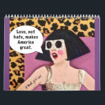 Calendar-love,not hate, makes calendar<br><div class="desc">Bad girl art calendar</div>