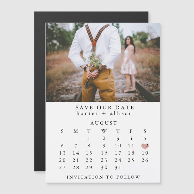 Calendar Magnet | Save the DAte (Front/Back)