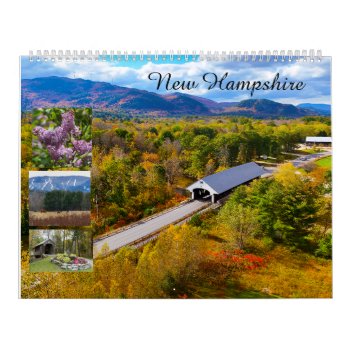 Calendar New Hampshire Mountains And Lake Region by RenderlyYours at Zazzle