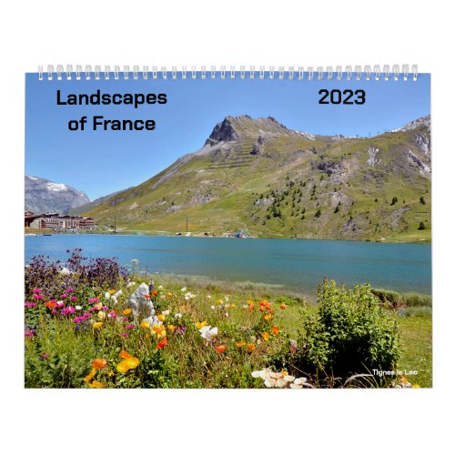 Calendar of 2023 landscapes of France