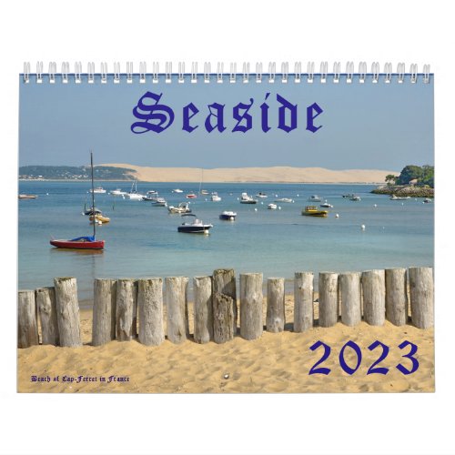 Calendar of 2023 of seaside of France