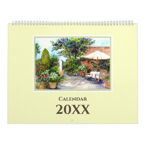 Calendar of English Landscape Watercolor Paintings