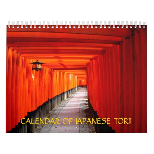 Calendar of Japanese Torii