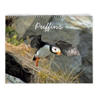 Calendar of puffins