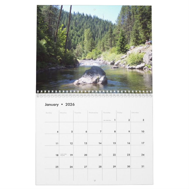 Calendar of scenic Idaho fly fishing spots. (Jan 2026)