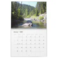 Calendar of scenic Idaho fly fishing spots.