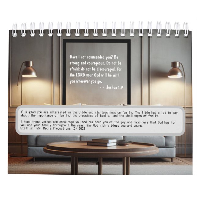 Calendar of the Year: The Blessings of Family (Back)