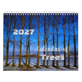 Calendar of Trees 2027 Beautiful Photos