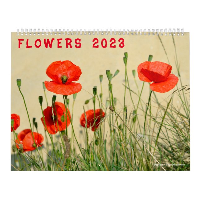 Calendar of various flowers 2023 (Cover)