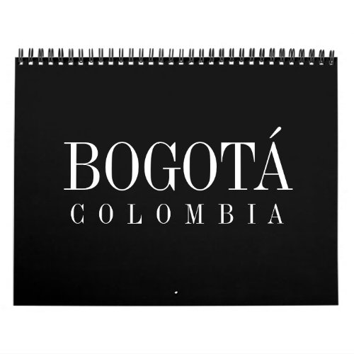 Calendar of wall Bogota Colombia