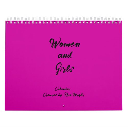 Calendar of Women and Girls