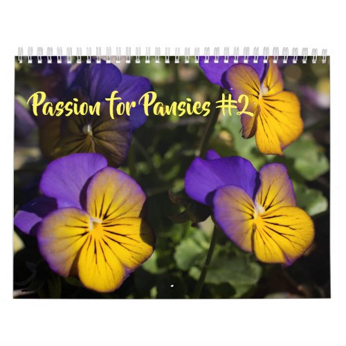 Calendar  Passion for Pansies 2