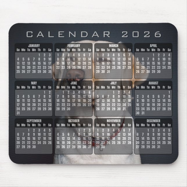 Calendar photo 2026 mouse pad (Front)