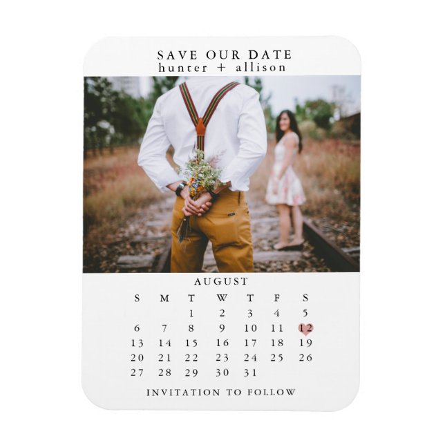 Calendar Photo Save the Date | Magnet (Vertical)