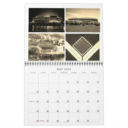 Calendar Pittsburgh sepia_Personalize it