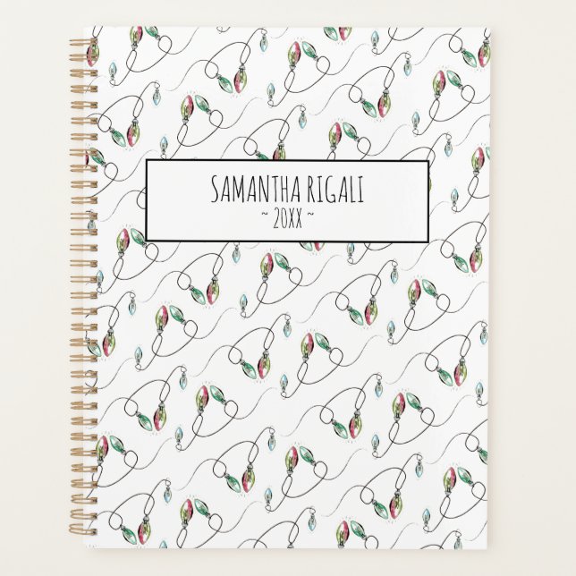 Calendar Planner Personalized Stylish Pattern (Front)