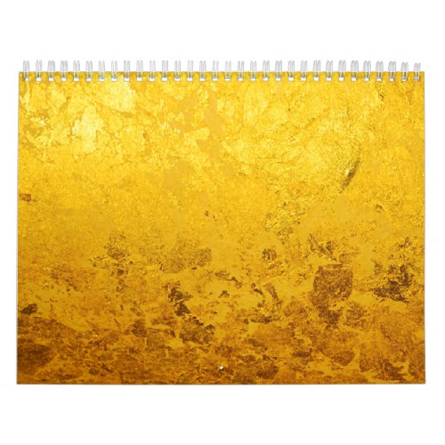 Calendar PURE GOLD  gold leaf  your photostext