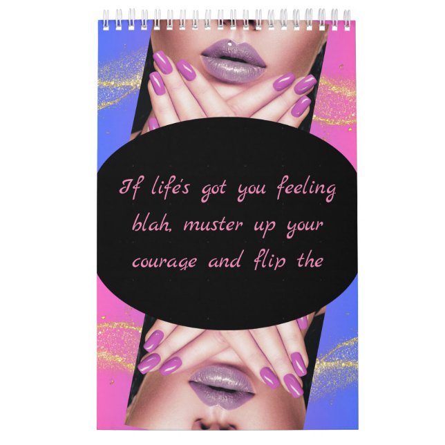 Calendar Purple Beautiful nail nail (Cover)
