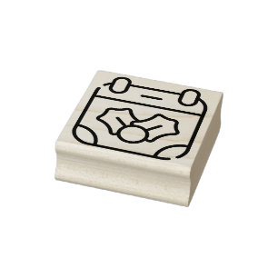 calendar rubber stamp
