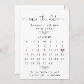 Calendar Save the Date (Front/Back)