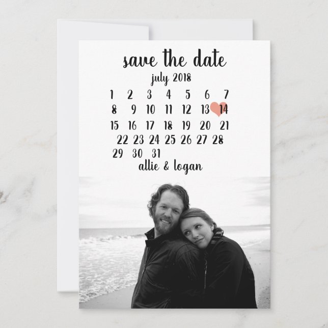 Calendar Save the Date (Front)