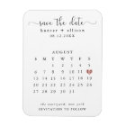 Calendar Save the Date Magnet