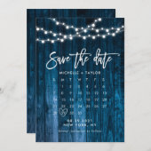 Calendar Save the Date with Photo Card (Front/Back)