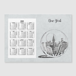 Calendar Travel City Full Year 2020