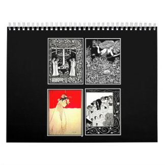 Calendar-Vintage Illustration-Aubrey Beardsley Calendar