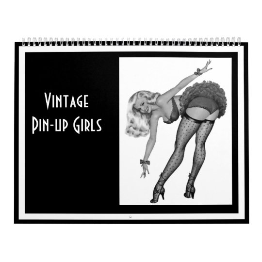 Calendar Vintage Pinup Girls 14 Images FebJan